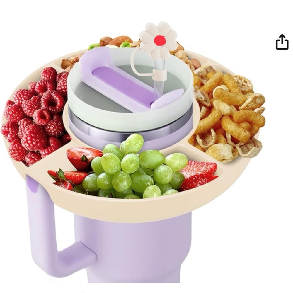 2025 Latest Model Stanley Cup 30oz Snack Bowl with Straw Cap -White